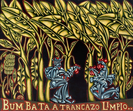 Bum ba ta - Painting by Carlos Luna, Cuban Artist