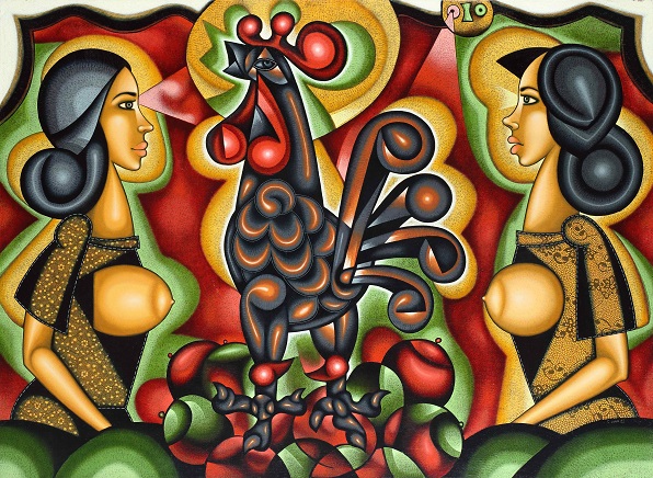 Cabron - Painting by Carlos Luna, Cuban Artist